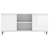 Wooden TV Stand 104cm Wide With 2 Doors - Vantage Home