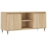 Wooden TV Stand 104cm Wide With 2 Doors - Vantage Home
