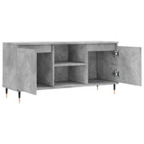 Wooden TV Stand 104cm Wide With 2 Doors - Vantage Home