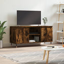 Wooden TV Stand 104cm Wide With 2 Doors - Vantage Home