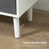 Wooden TV Stand 110cm Wide With Foldable Drawers - Velmora