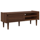 Wooden TV Stand 114m Wide With 1 Sliding Door - Bilbao