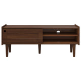 Wooden TV Stand 114m Wide With 1 Sliding Door - Bilbao