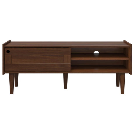 Wooden TV Stand 114m Wide With 1 Sliding Door - Bilbao