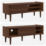 Wooden TV Stand 114m Wide With 1 Sliding Door - Bilbao