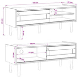 Wooden TV Stand 114m Wide With 1 Sliding Door - Bilbao