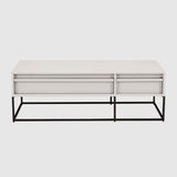 Wooden TV Stand 120cm Wide With 2 Drawers - Albion