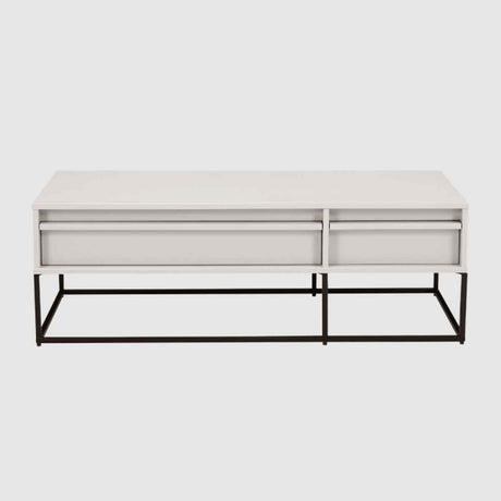 Wooden TV Stand 120cm Wide With 2 Drawers - Albion