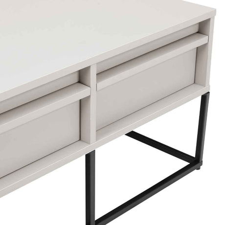 Wooden TV Stand 120cm Wide With 2 Drawers - Albion
