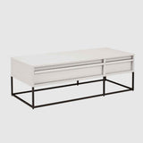 Wooden TV Stand 120cm Wide With 2 Drawers - Albion