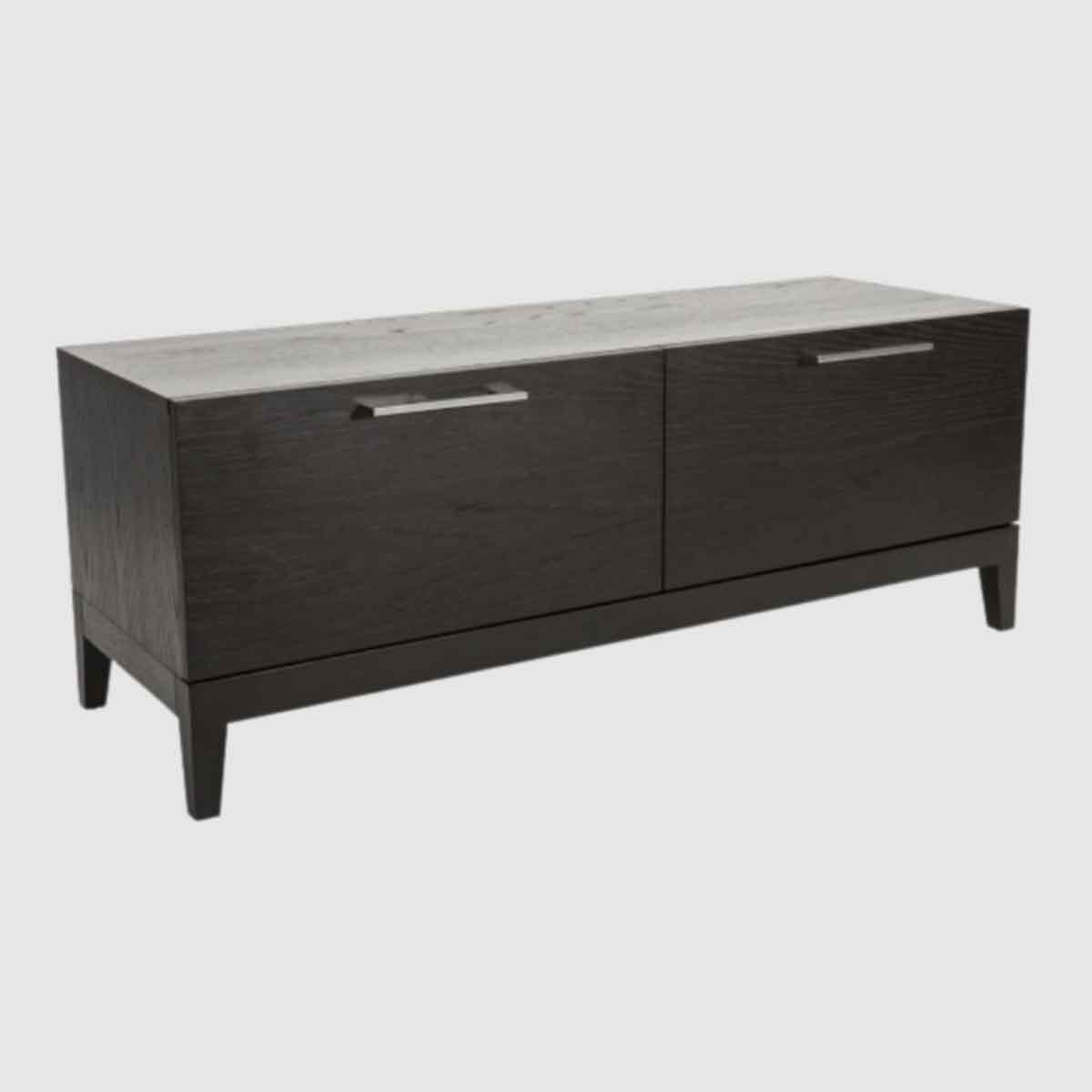Wooden TV Stand 120cm Wide With 2 Drawers - Peony