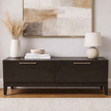 Wooden TV Stand 120cm Wide With 2 Drawers - Peony