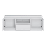 Wooden TV Stand 136cm Wide With 2 Doors And 1 Drawers - Fribo