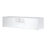 Wooden TV Stand 147cm Wide With 2 Doors And 1 Drawer - Media