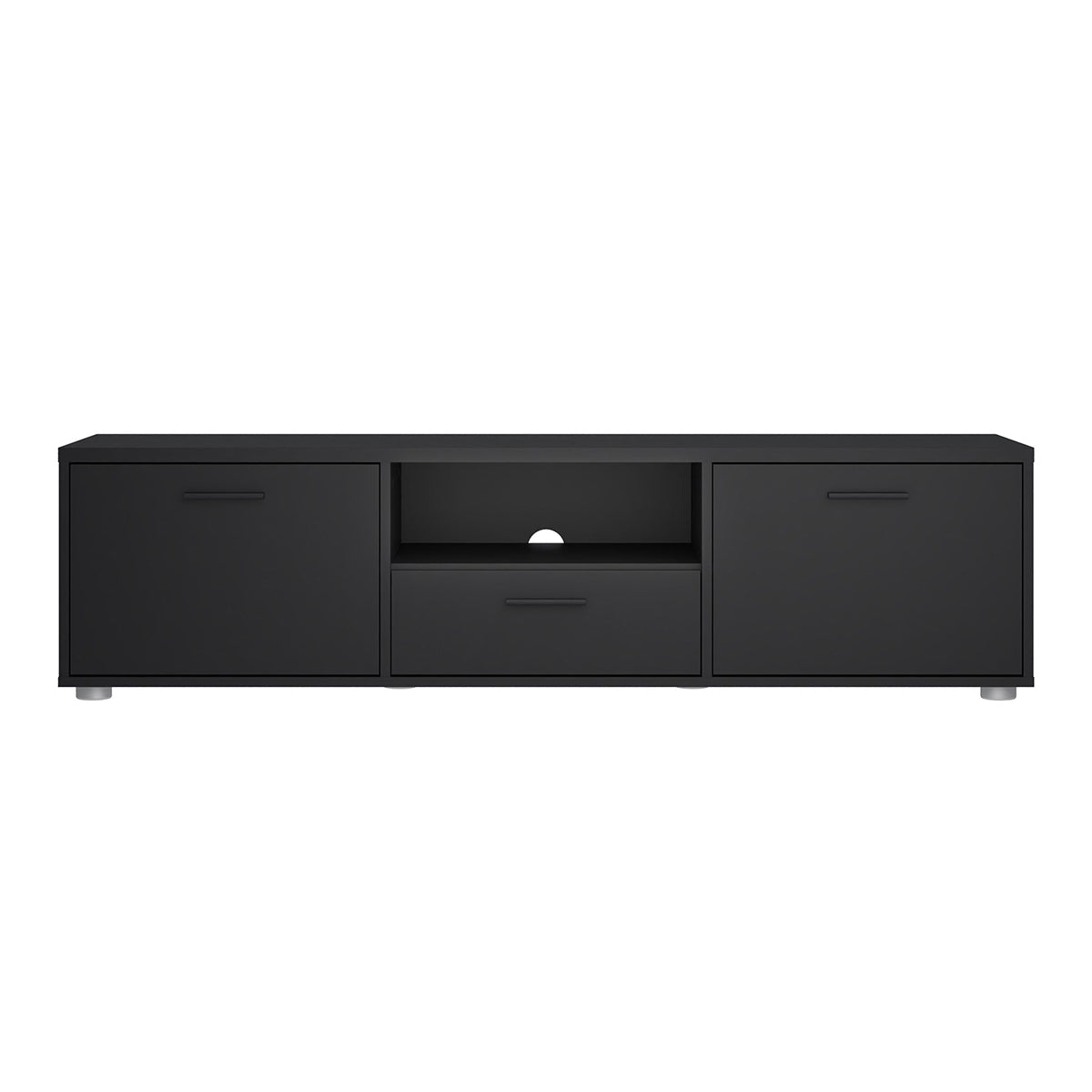 Wooden TV Stand 147cm Wide With 2 Doors And 1 Drawer - Media