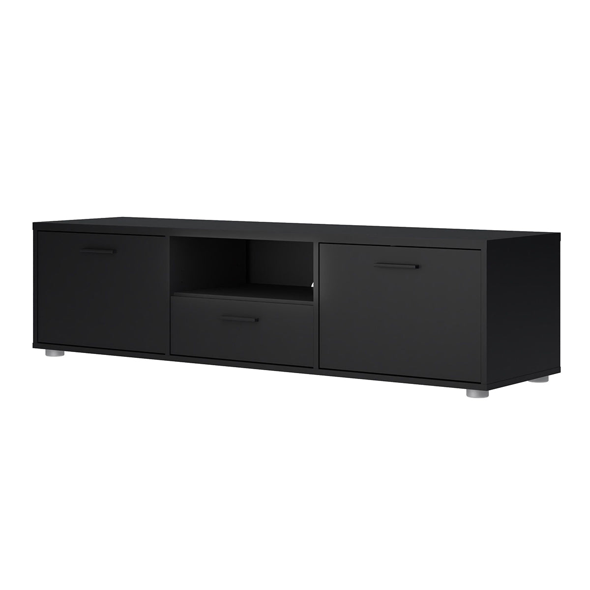 Wooden TV Stand 147cm Wide With 2 Doors And 1 Drawer - Media