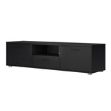Wooden TV Stand 147cm Wide With 2 Doors And 1 Drawer - Media