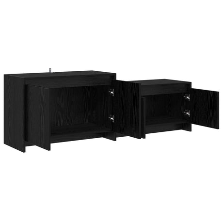 Wooden TV Stand 148cm Wide With 4 Doors - Vantage Home