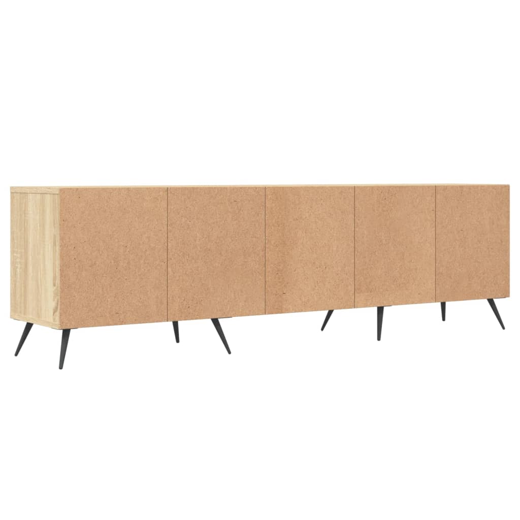 Wooden TV Stand 150cm Wide With 3 Doors - Vantage Home