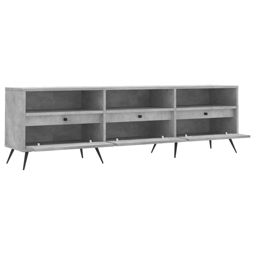 Wooden TV Stand 150cm Wide With 3 Doors - Vantage Home