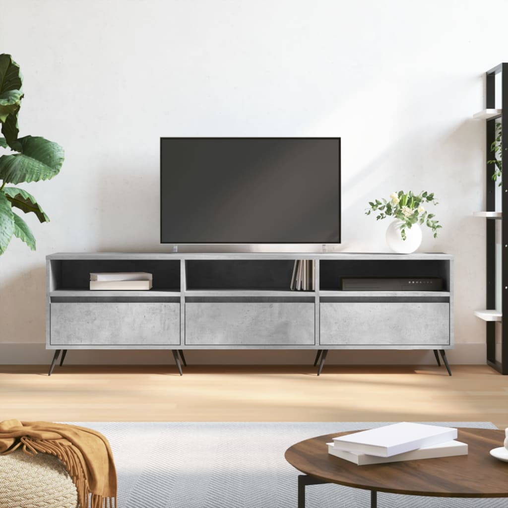 Wooden TV Stand 150cm Wide With 3 Doors - Vantage Home