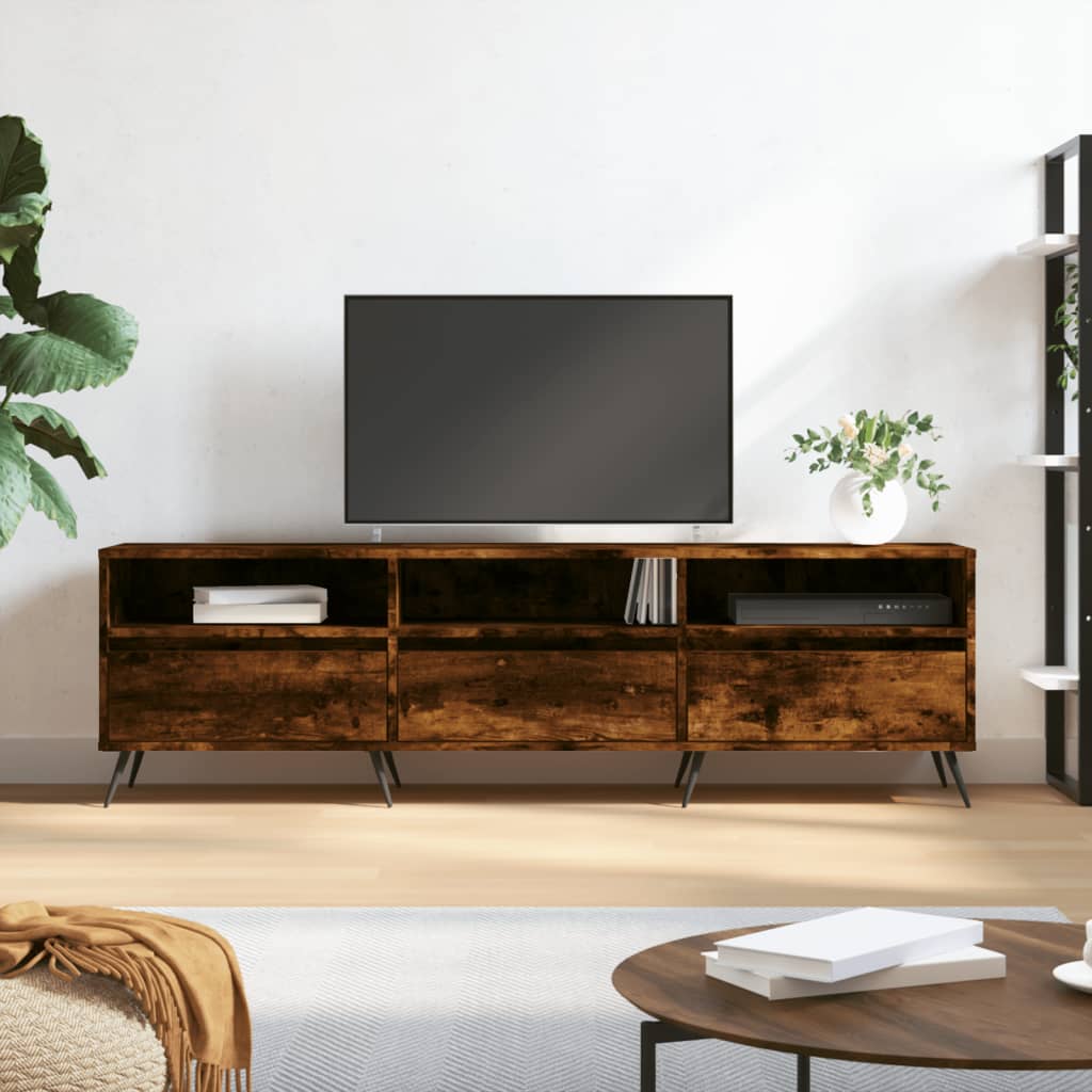 Wooden TV Stand 150cm Wide With 3 Doors - Vantage Home