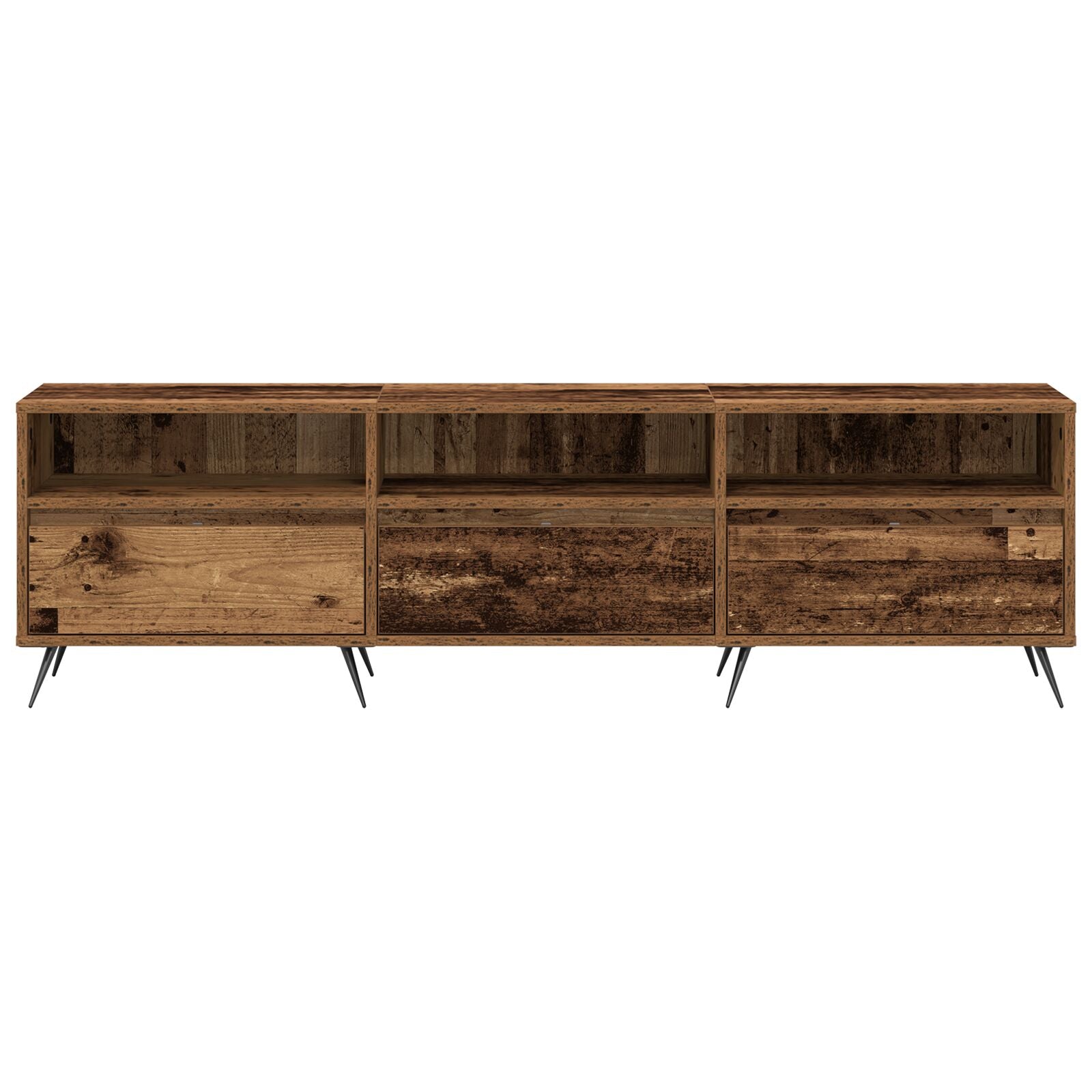 Wooden TV Stand 150cm Wide With 3 Doors - Vantage Home
