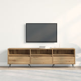 Wooden TV Stand 150cm Wide With 3 Doors - Vantage Home