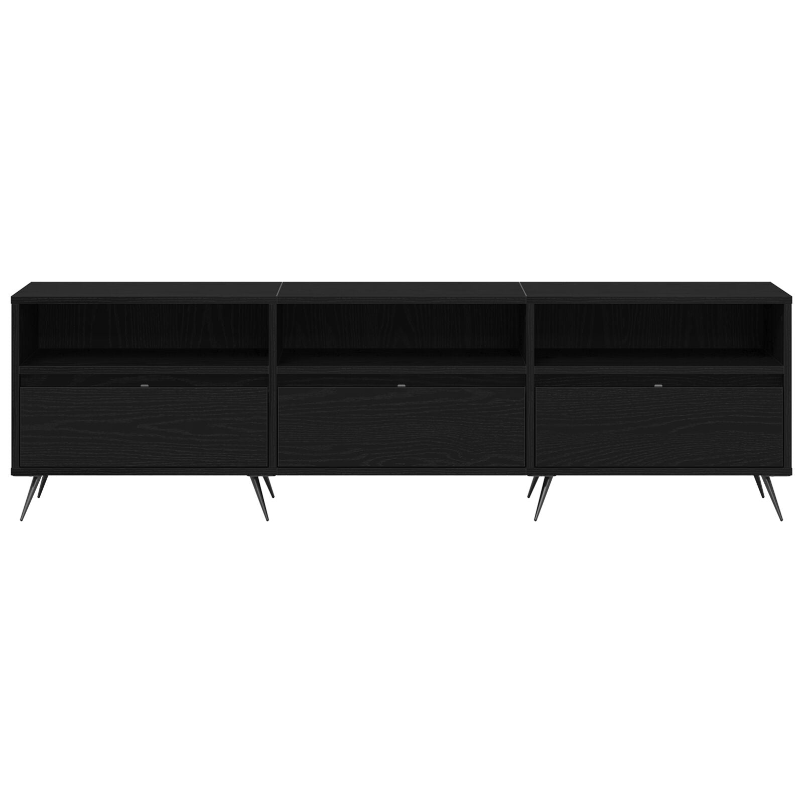 Wooden TV Stand 150cm Wide With 3 Doors - Vantage Home