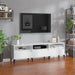 Wooden TV Stand 150cm Wide With 3 Flap Doors - Vantage Home