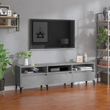 Wooden TV Stand 150cm Wide With 3 Flap Doors - Vantage Home