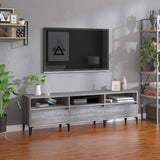 Wooden TV Stand 150cm Wide With 3 Flap Doors - Vantage Home