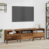 Wooden TV Stand 150cm Wide With 3 Flap Doors - Vantage Home