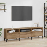 Wooden TV Stand 150cm Wide With 3 Flap Doors - Vantage Home