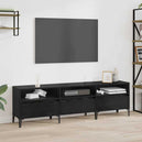 Wooden TV Stand 150cm Wide With 3 Flap Doors - Vantage Home