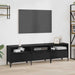 Wooden TV Stand 150cm Wide With 3 Flap Doors - Vantage Home