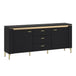 Wooden TV Stand 155cm Wide With 2 Doors And 3 Drawers - Genoa
