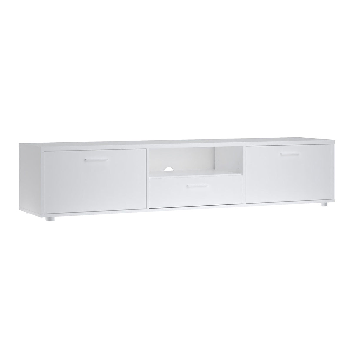 Wooden TV Stand 177cm Wide With 2 Doors And 1 Drawer - Media