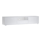 Wooden TV Stand 177cm Wide With 2 Doors And 1 Drawer - Media