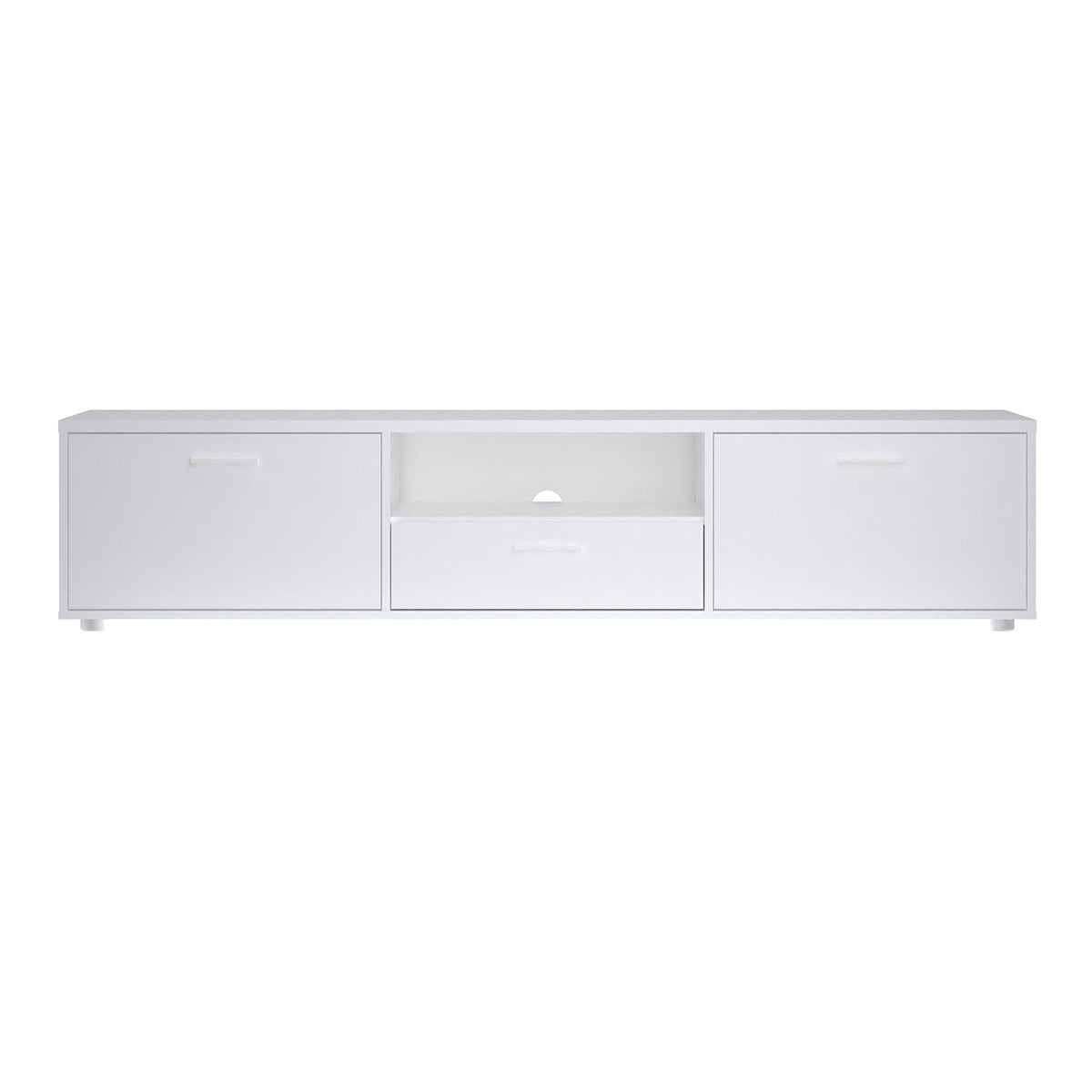 Wooden TV Stand 177cm Wide With 2 Doors And 1 Drawer - Media