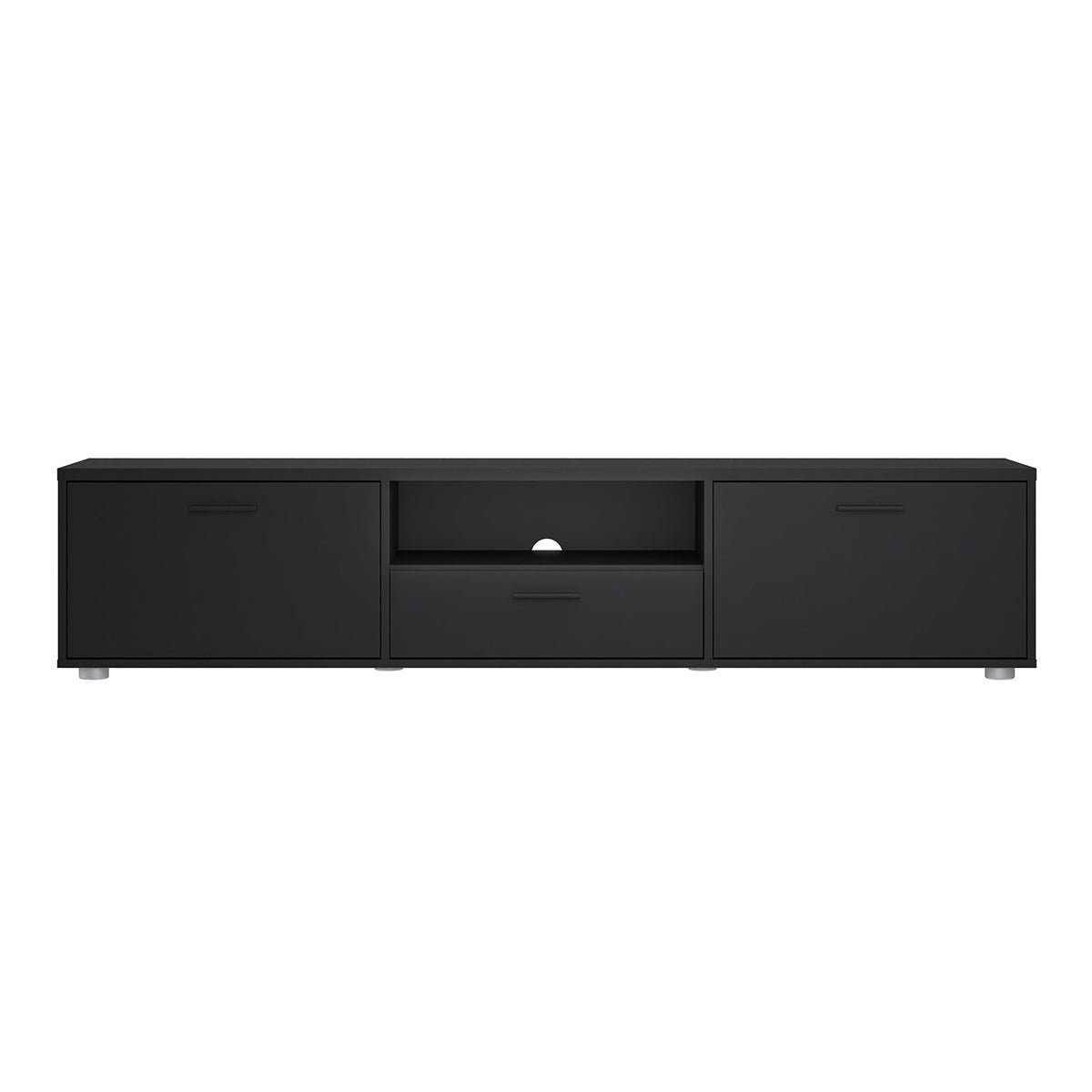 Wooden TV Stand 177cm Wide With 2 Doors And 1 Drawer - Media
