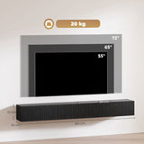 Wooden TV Stand 180cm Wide Wall Hung - Velmora