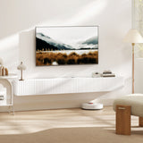 Wooden TV Stand 180cm Wide Wall Hung - Velmora