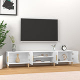Wooden TV Stand 180cm Wide With 4 Doors - Vantage Home