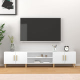 Wooden TV Stand 180cm Wide With 4 Doors - Vantage Home