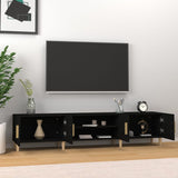 Wooden TV Stand 180cm Wide With 4 Doors - Vantage Home