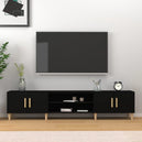Wooden TV Stand 180cm Wide With 4 Doors - Vantage Home
