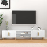 Wooden TV Stand 180cm Wide With 4 Doors - Vantage Home