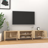 Wooden TV Stand 180cm Wide With 4 Doors - Vantage Home