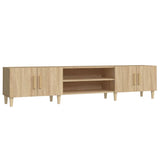 Wooden TV Stand 180cm Wide With 4 Doors - Vantage Home